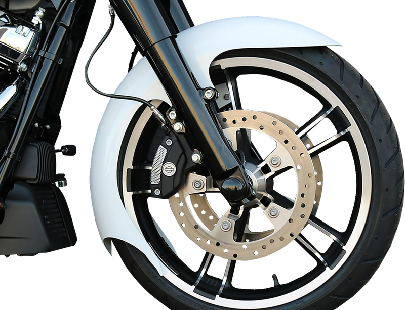 PAUL YAFFE BAGGER NATION Talon Front Fender - OEM - 16"-19" Wheel - With Satin Adapters - Touring Models TALON-OEM-14L-S