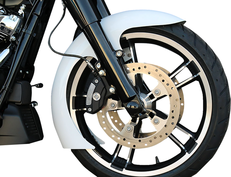 PAUL YAFFE BAGGER NATION DEI Front Fender - OEM - 16"-19" Wheel - With Black Adapters - Touring Models DEI-OEM-14L-B
