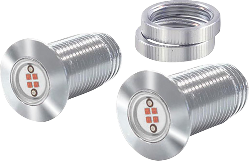 PAUL YAFFE BAGGER NATION Lightning Bolts Kit - Run/Brake/Turn - Chrome PYO:BB-LB-C