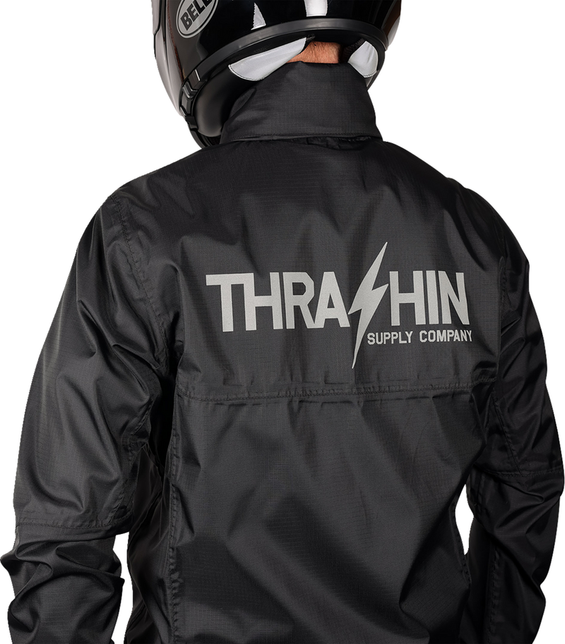 THRASHIN SUPPLY CO. Mission WP Rain Jacket - Black - Large