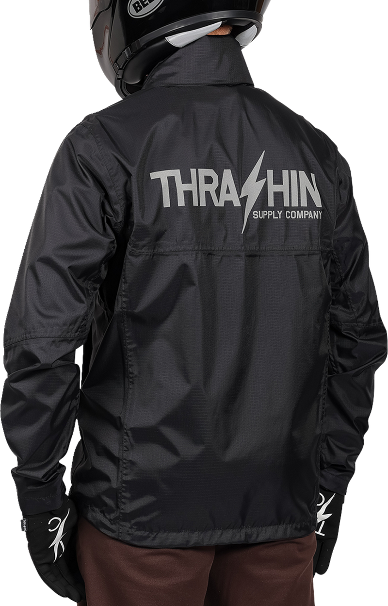 THRASHIN SUPPLY CO. Mission WP Rain Jacket - Black - 2XL