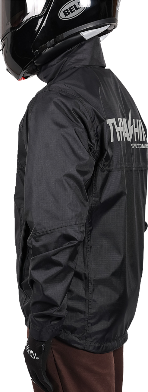 THRASHIN SUPPLY CO. Mission WP Rain Jacket - Black - 2XL