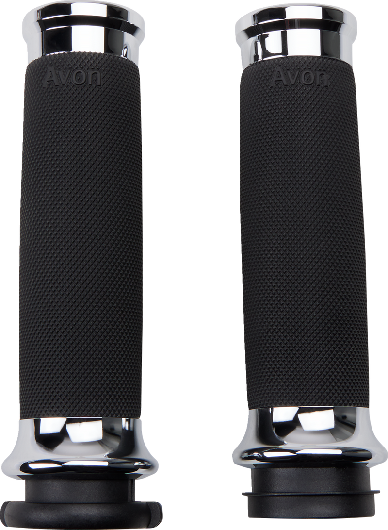 SLYFOX Grips - TBW - Chrome CC - '17-'23 SOFTAIL & TOURING