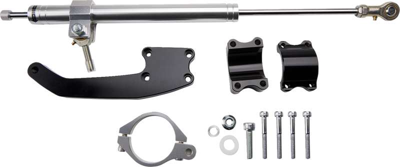 DRAG SPECIALTIES Hydraulic Adjustable Steering Damper Kit - Chrome - '17-'24 FL