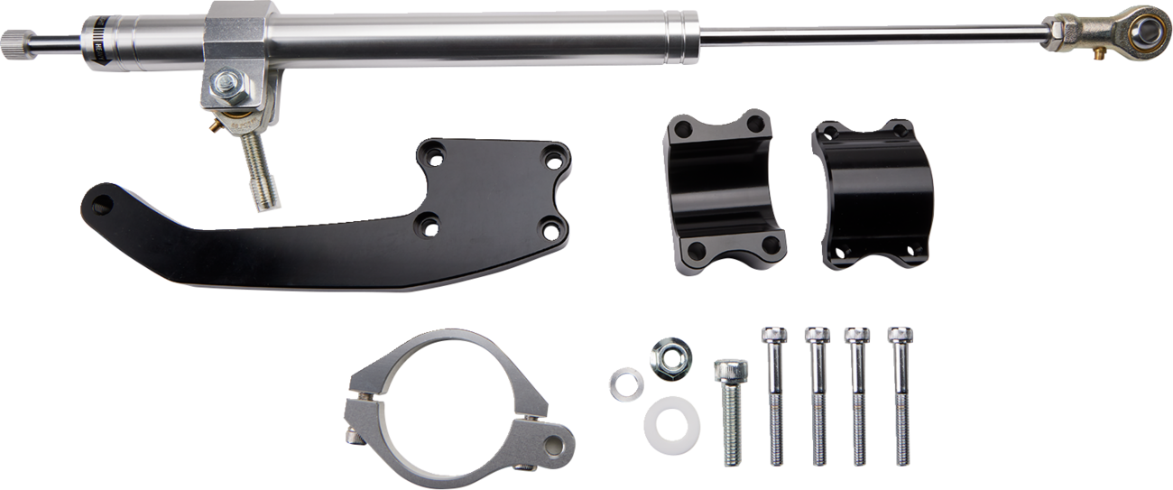 DRAG SPECIALTIES Hydraulic Adjustable Steering Damper Kit - Chrome - '17-'24 FL
