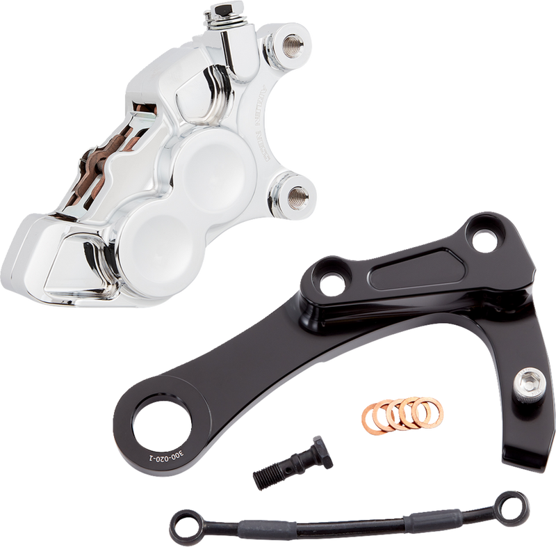 ARLEN NESS 4-Piston Caliper Kit - Rear - Chrome