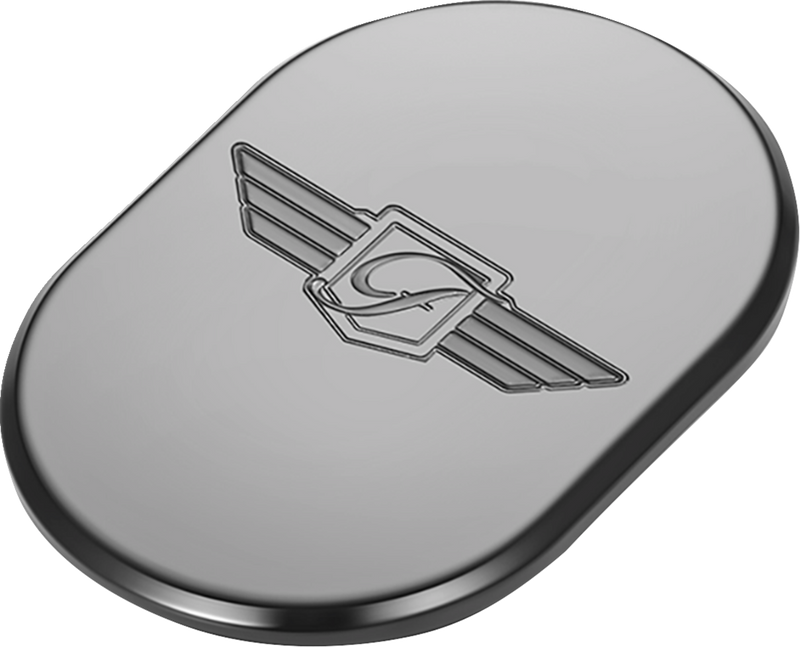 FIGURATI DESIGNS Antenna Cover - Left Rear Fender - FD Logo - Black FD-01-AC-BLK-LT