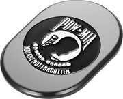 FIGURATI DESIGNS Antenna Cover - Left Rear Fender - POW-MIA - Black FD55-AC-BLK-LT