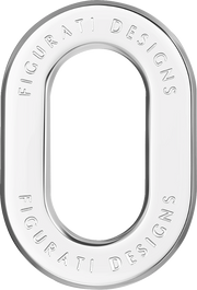 FIGURATI DESIGNS Antenna Ring - Left Rear Fender - Smooth - Chrome FD60-ANTRG-SS-LT