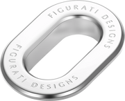 FIGURATI DESIGNS Antenna Ring - Left Rear Fender - Smooth - Chrome FD60-ANTRG-SS-LT