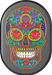 FIGURATI DESIGNS Antenna Cover - Right Rear Fender - Sugar Skull - Black FD30-AC-BLK-RT