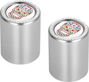 FIGURATI DESIGNS Docking Cover - Medium - Mirror Polished - Sugar Skull FD30-DC-27-30-SS