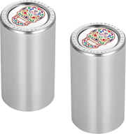 FIGURATI DESIGNS Docking Cover - Long - Mirror Polished - Sugar Skull FD30-DC-25-45-SS