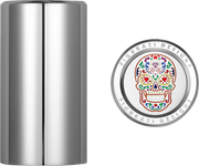 FIGURATI DESIGNS Docking Cover - Long - Mirror Polished - Sugar Skull FD30-DC-25-45-SS