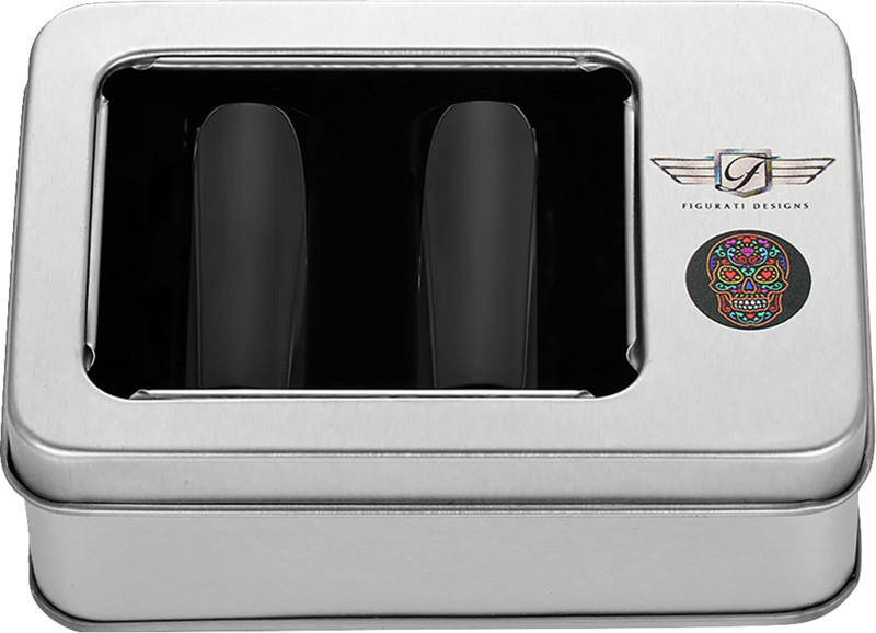 FIGURATI DESIGNS Docking Cover - Long - Black - Sugar Skull FD30-DC-25-45-BLK