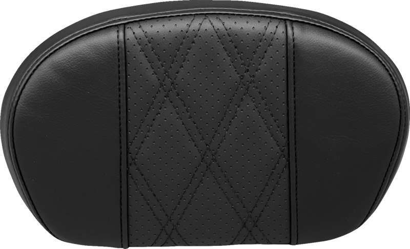 LE PERA Sissy Bar Pad - Medium - GT2/HR2 - Perforated Black- '08-'23 SOFTAIL & TOURING