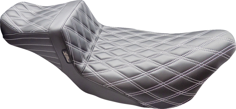 LE PERA Tailwhip Daddy Long Legs Seat - Double Diamond w/ Titanium Thread - Touring '08-'24