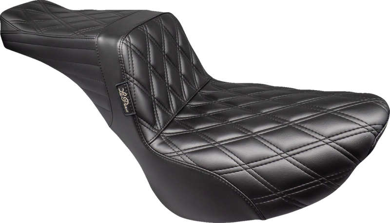 LE PERA Tailwhip Seat - Double Diamond - Black - Softail '18-'23