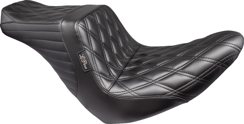 LE PERA Tailwhip Up Front Seat - Double Diamond - Black - Softail '18-'24