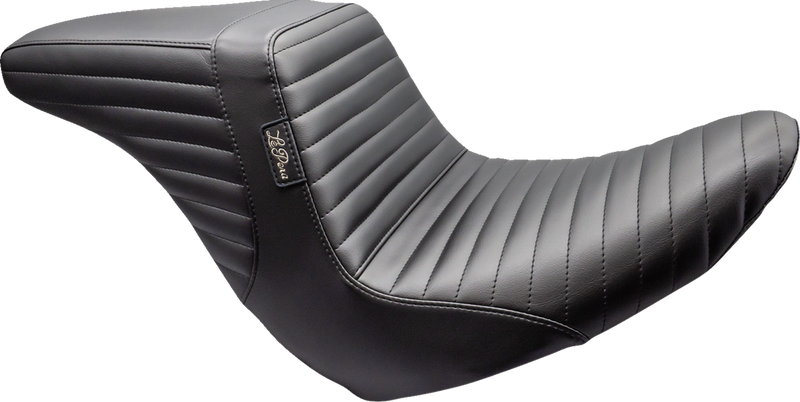 LE PERA Kickflip Up Front Seat - Pleated - Black - Softail '18-'24