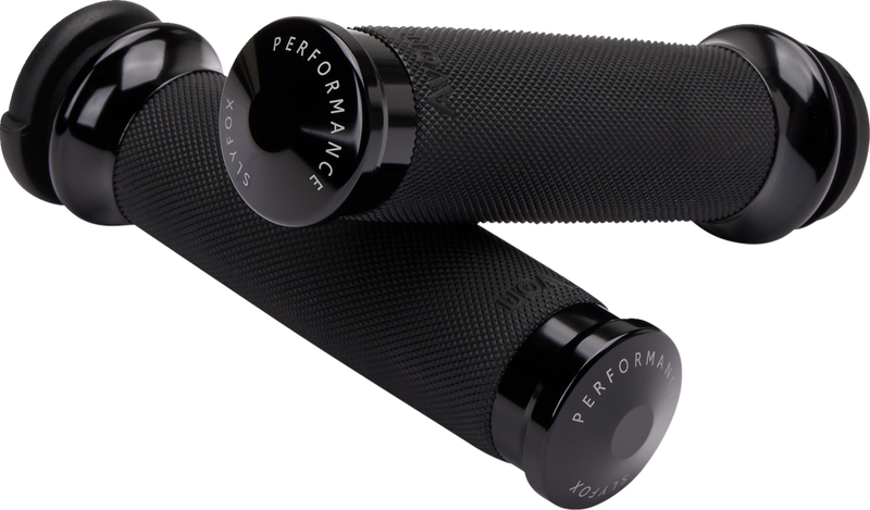 SLYFOX Grips - TBW - Black CC - '17-'23 SOFTAIL & TOURING