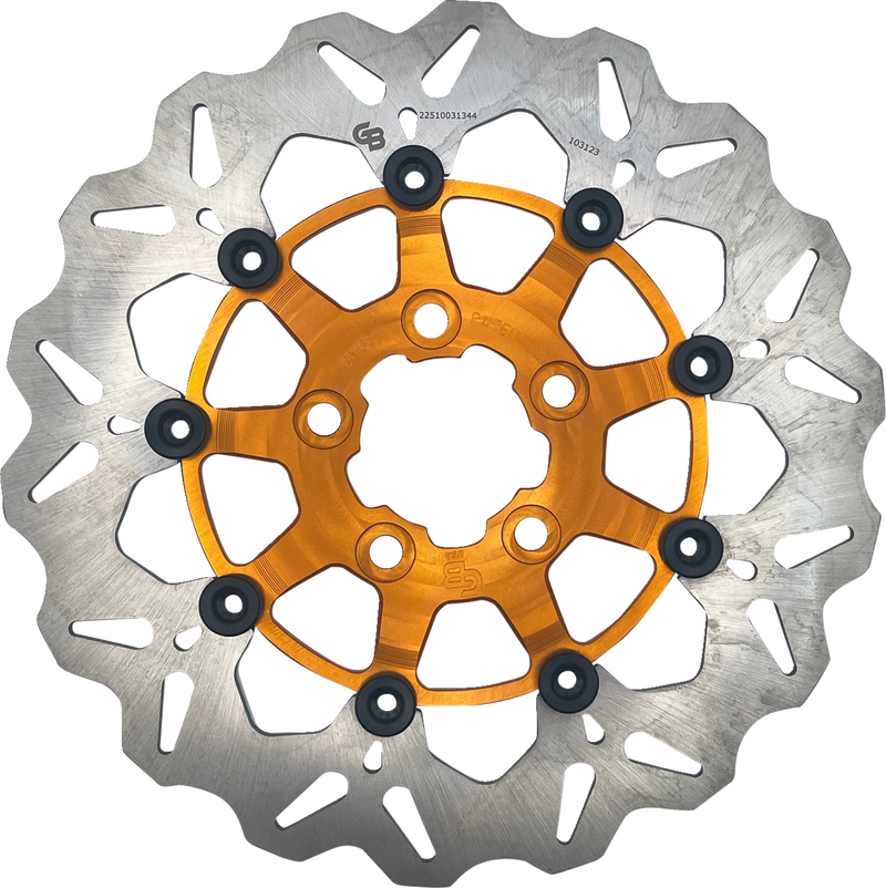 GBRAKES Brake Rotor - Rear - Orange DF681CW-O