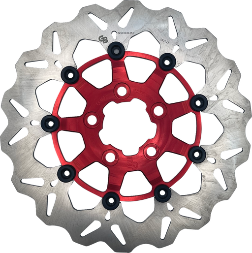 GBRAKES Brake Rotor - Rear - Red DF681CW-R