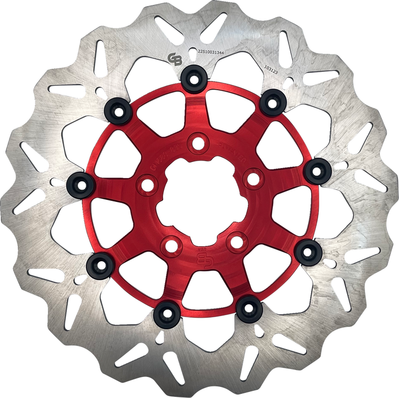 GBRAKES Brake Rotor - Front - Red DF680CW-R