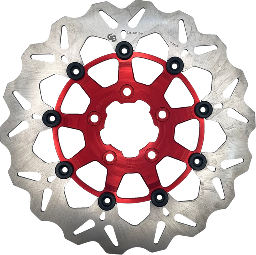 GBRAKES Brake Rotor - Front - Red DF680CW-R
