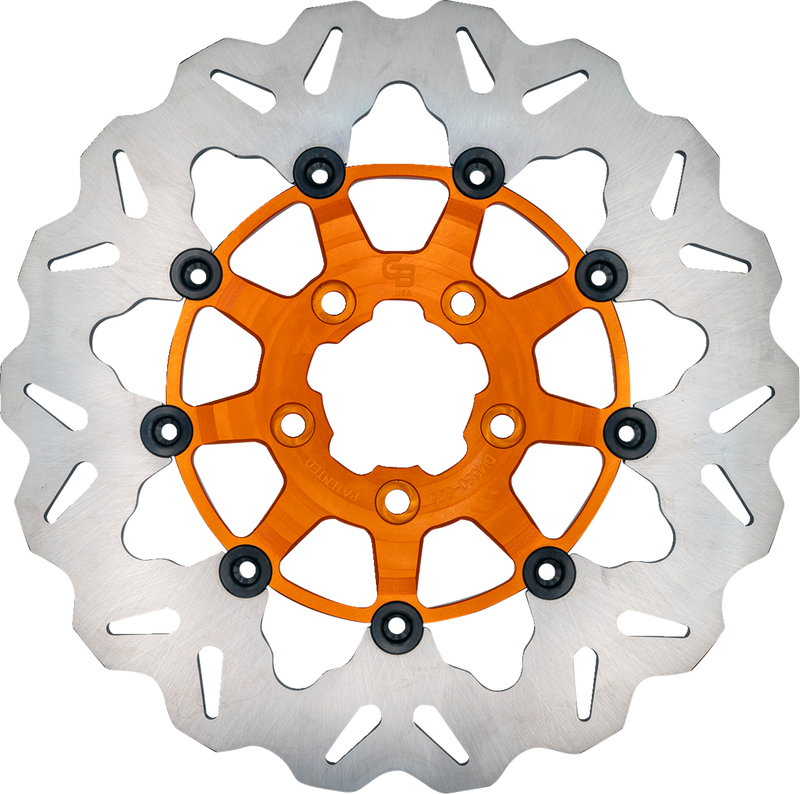 GBRAKES Brake Rotor - Front - Orange DF835CW-O