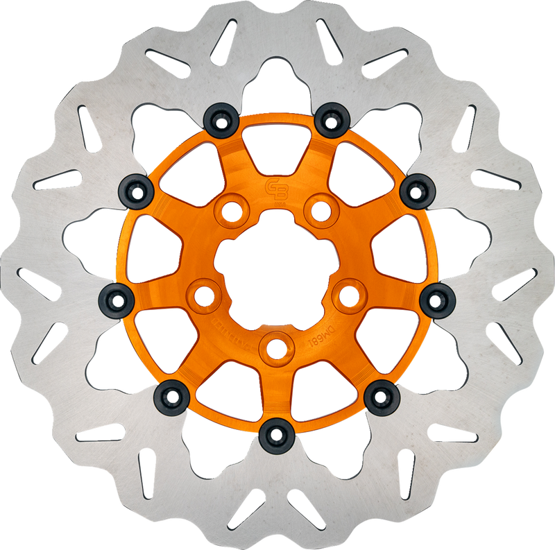 GBRAKES Brake Rotor - Rear - Orange DF681CWS-O