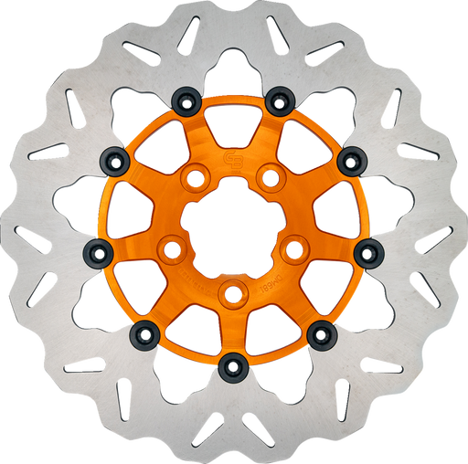 GBRAKES Brake Rotor - Rear - Orange DF681CWS-O