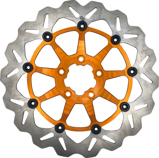 GBRAKES Brake Rotor - Front - Orange DF680CWSS-O