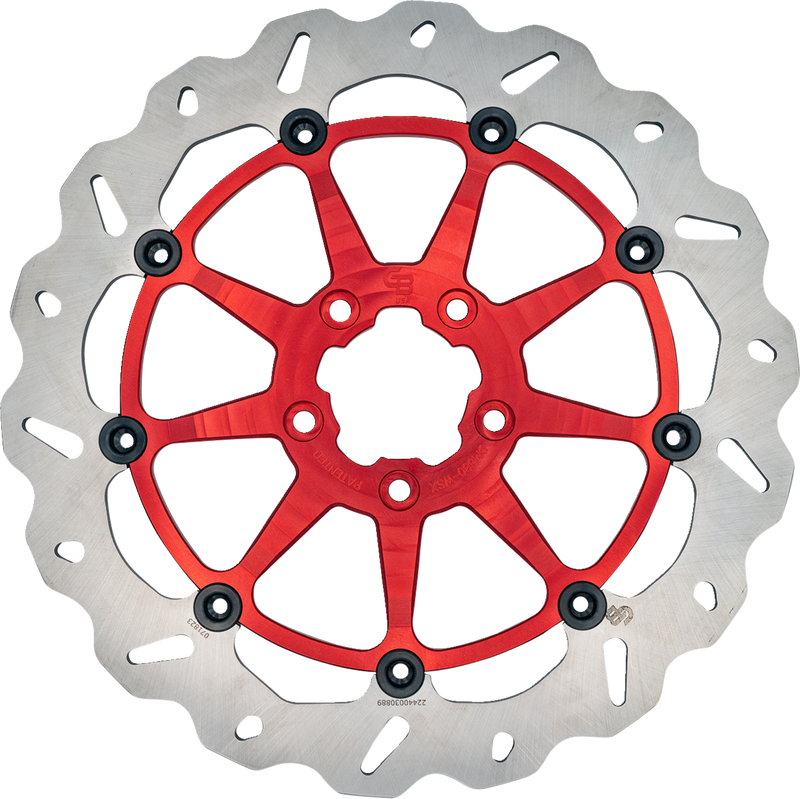 GBRAKES Brake Rotor - Front - Red DF680CWSX-R