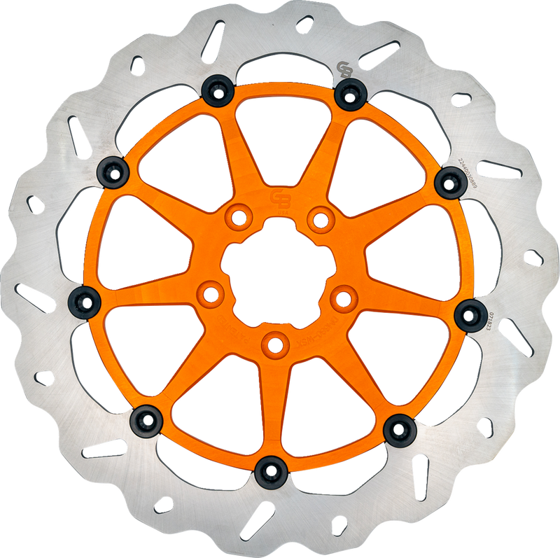 GBRAKES Brake Rotor - Front - Orange DF680CWSX-O