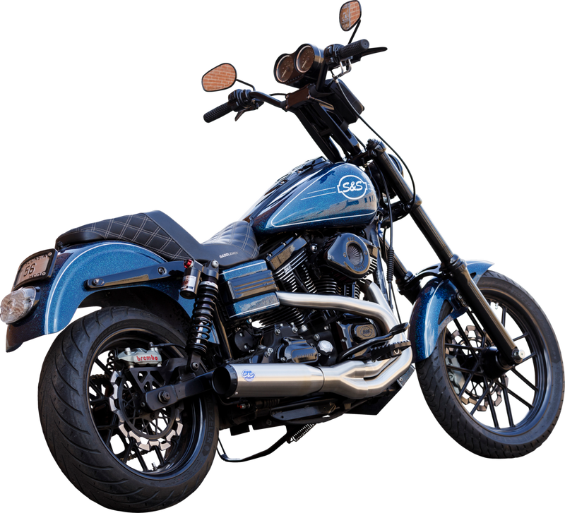 S&S CYCLE 2-into-1 Qualifier Exhaust System - Brushed