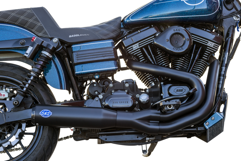 S&S CYCLE 2-into-1 Qualifier Exhaust System - Guardian Black