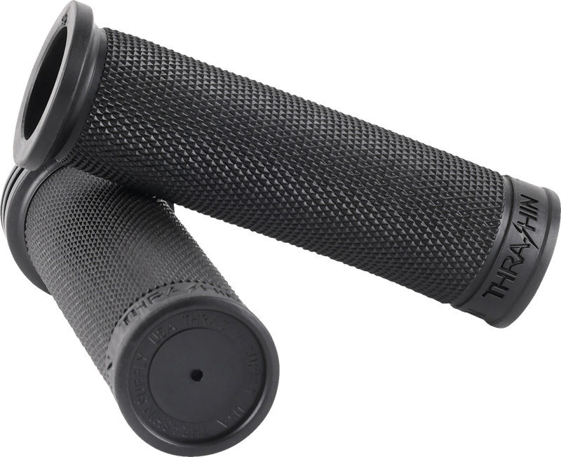 THRASHIN SUPPLY CO. Grips - Moto - 1" - Slim - Black TSC-2711-1
