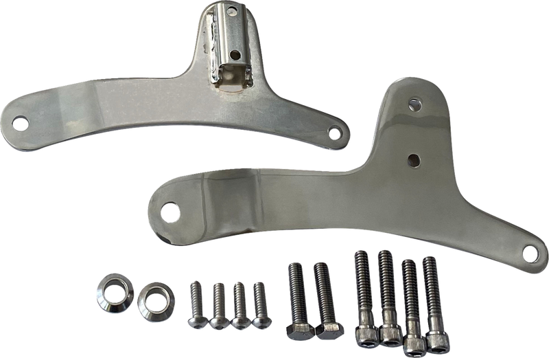 DRAG SPECIALTIES Sissy Bar Side Plates - Chrome - Sportster '86-'93