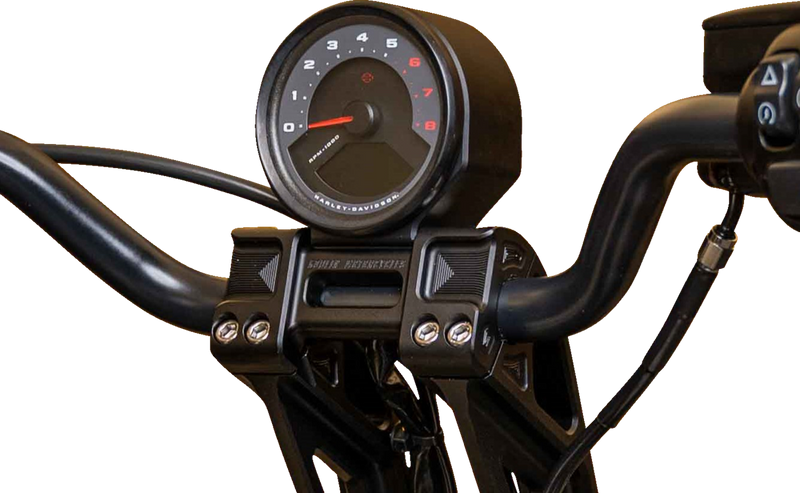 KODLIN USA SPEEDOMETER GAUGE BUCKET MOUNT - FOR FASTBACK RISERS - BLACK - 3" x 3/8"