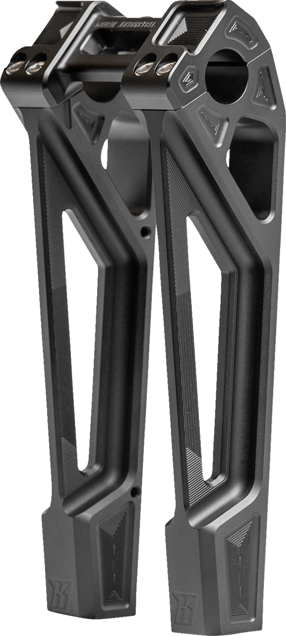 KODLIN USA FASTBACK RISERS INCLUDES CLAMP 10" - BLACK