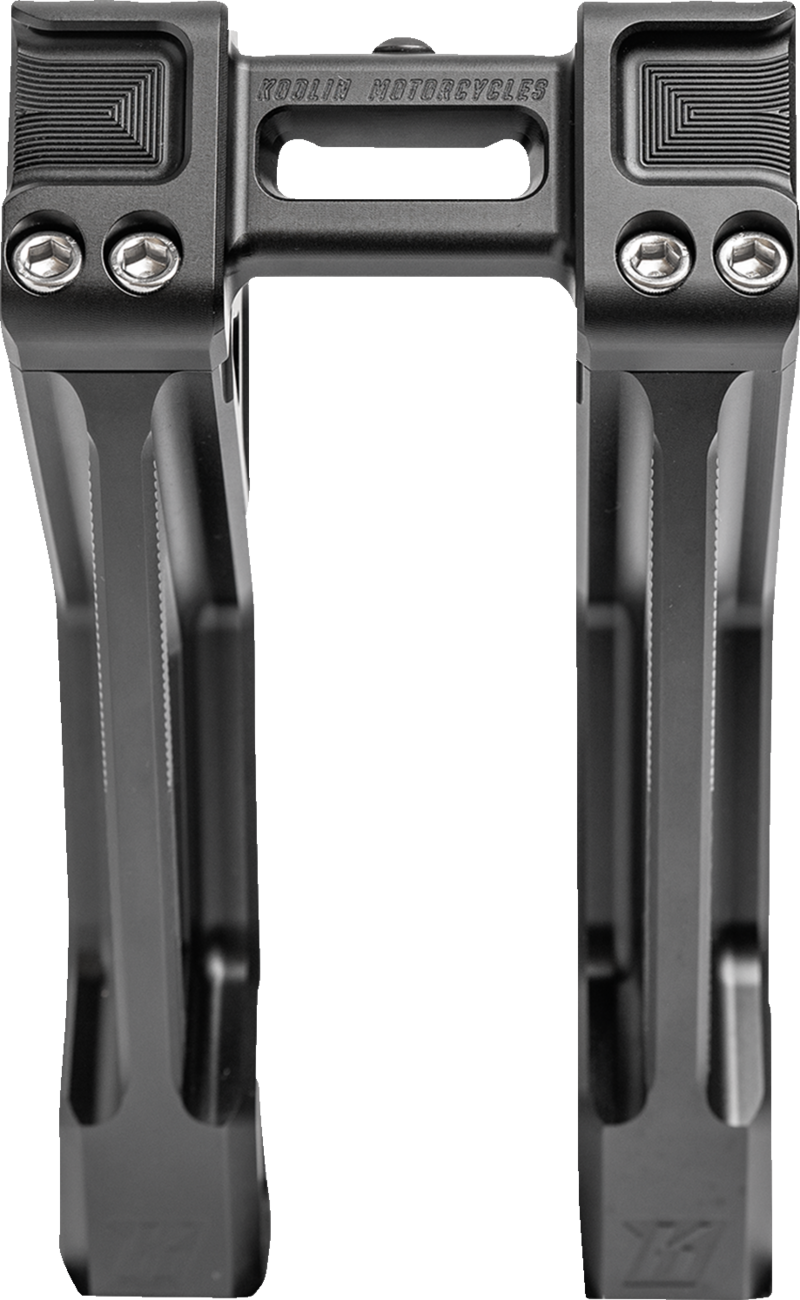 KODLIN USA FASTBACK RISERS INCLUDES CLAMP 10" - BLACK