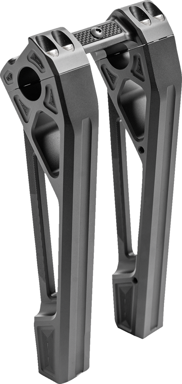 KODLIN USA FASTBACK RISERS INCLUDES CLAMP 10" - BLACK