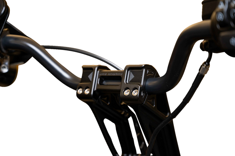 KODLIN USA FASTBACK RISERS INCLUDES CLAMP 10" - BLACK