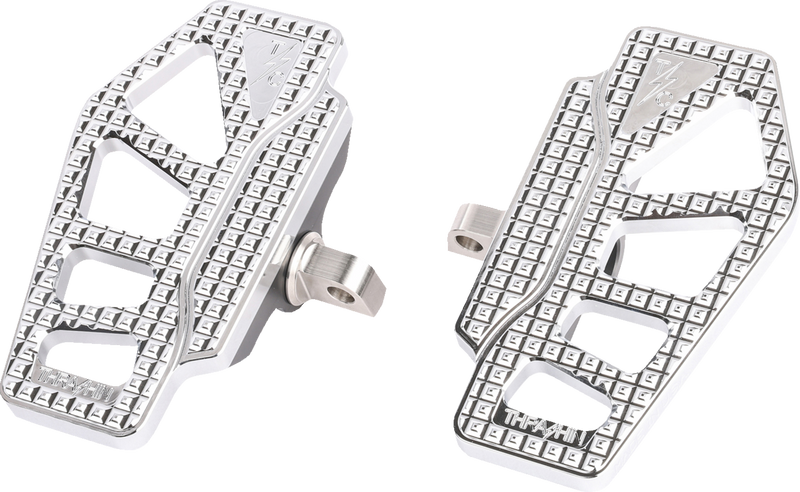 THRASHIN SUPPLY CO. Apex Mini Floorboards - Chrome - 2000-2017 DYNA, SPORTSTER MODELS