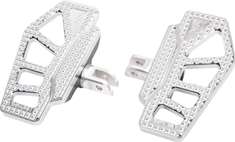 THRASHIN SUPPLY CO. Apex Mini Floorboards - Front - Chrome - 2018-2023 SOFTAIL MODELS