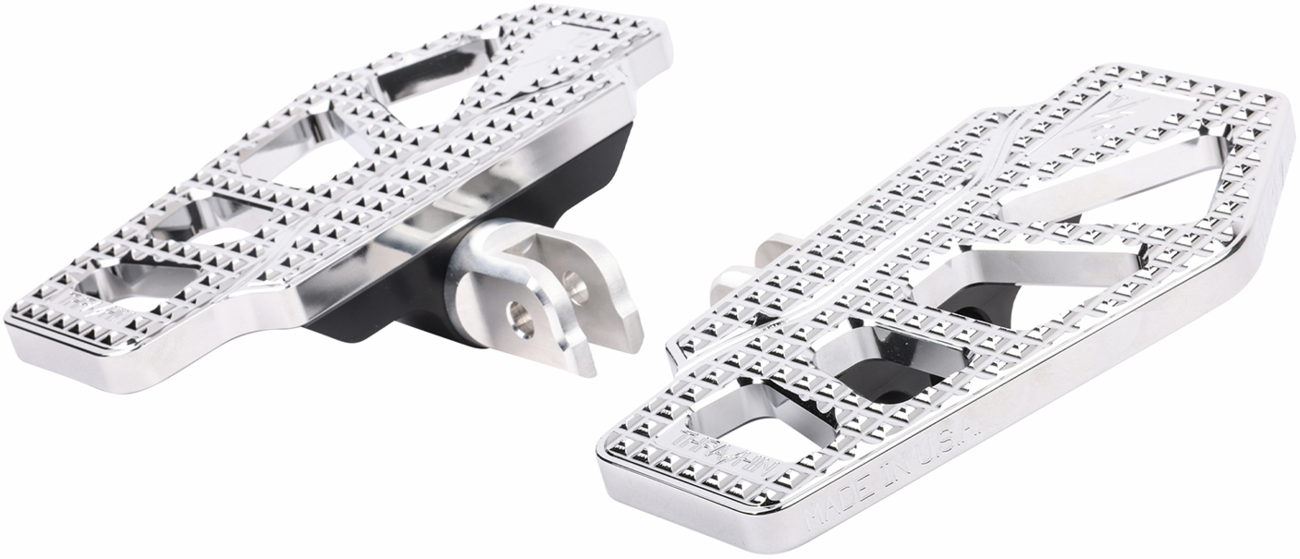 THRASHIN SUPPLY CO. Apex Mini Floorboards - Front - Chrome - 2018-2023 SOFTAIL MODELS
