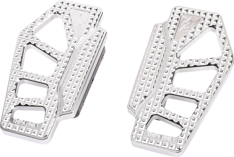 THRASHIN SUPPLY CO. Apex Floorboards - Passenger - Chrome - 1986-2022 TOURING, SOFTAIL MODELS