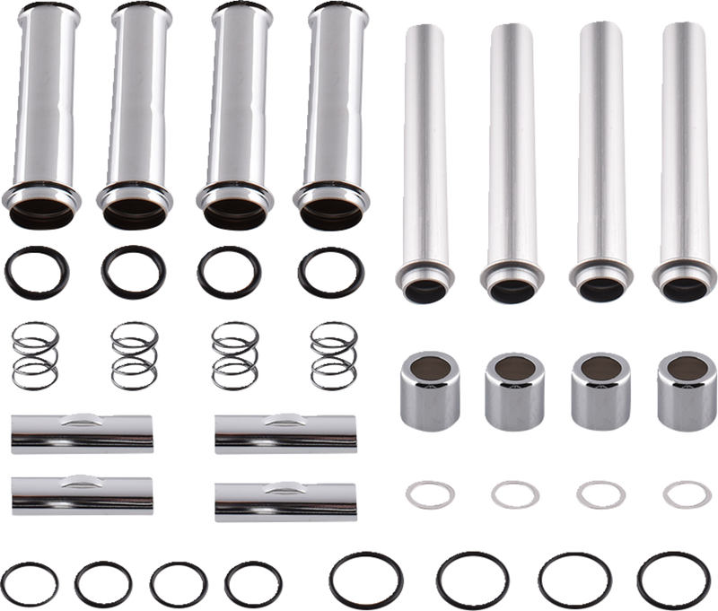 DRAG SPECIALTIES Replacement Pushrod Tube Kit - Chrome - M8
