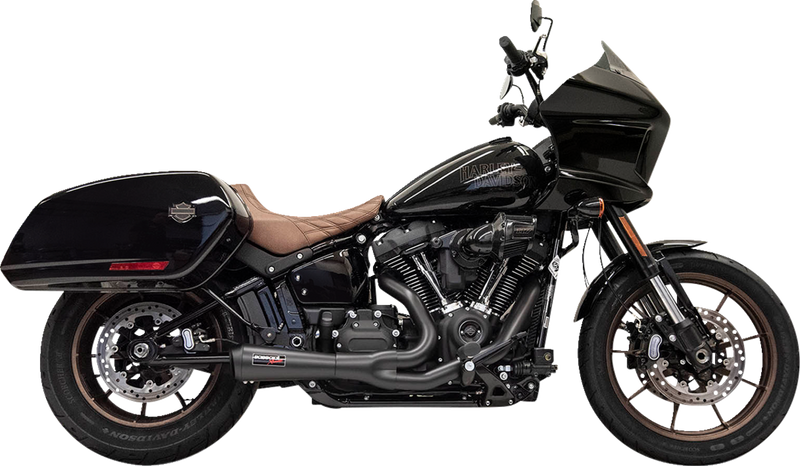 BASSANI XHAUST 2-into-1 The Ripper Short Road Rage Exhaust System - Black